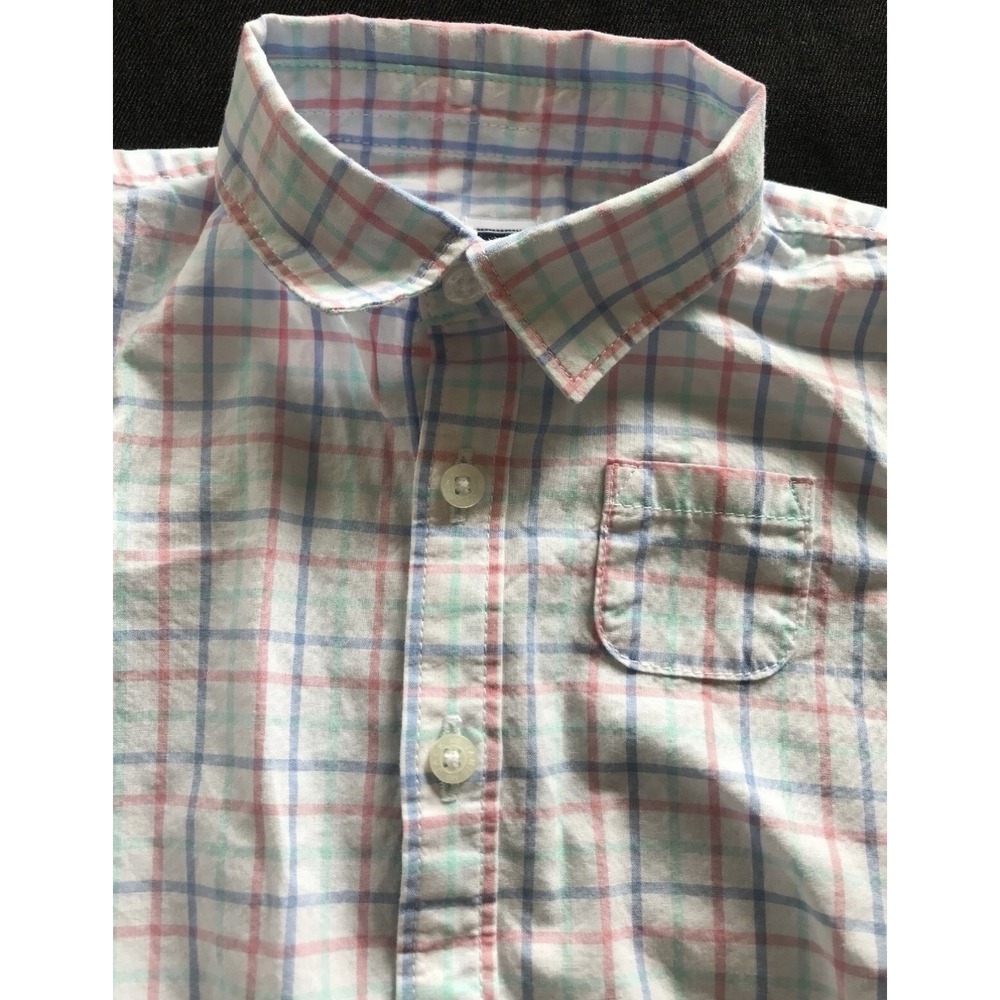 Janie and Jack Plaid Button Down Bodyshirt 18-24 Months EUC!